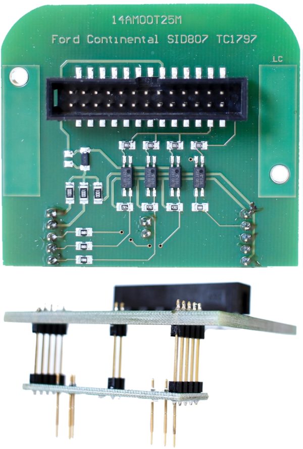 14AM00T25M Adaptateur pour calculateur Continental SID807 (Infineon Tricore)
