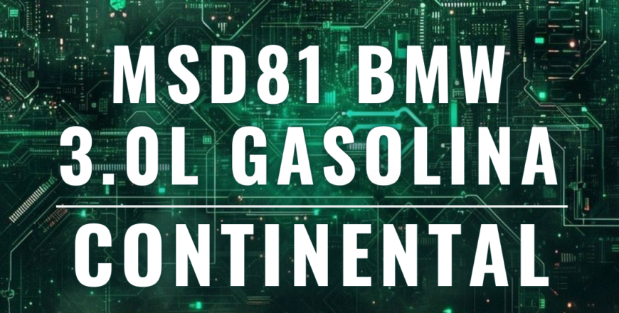 Portada - Continental - MSD81 BMW 3.0l Gasolina