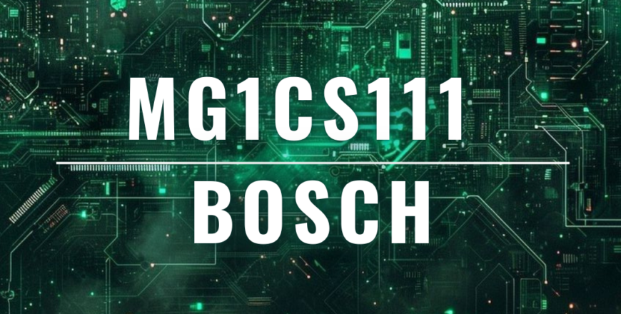 Portada - Bosch - MG1CS111